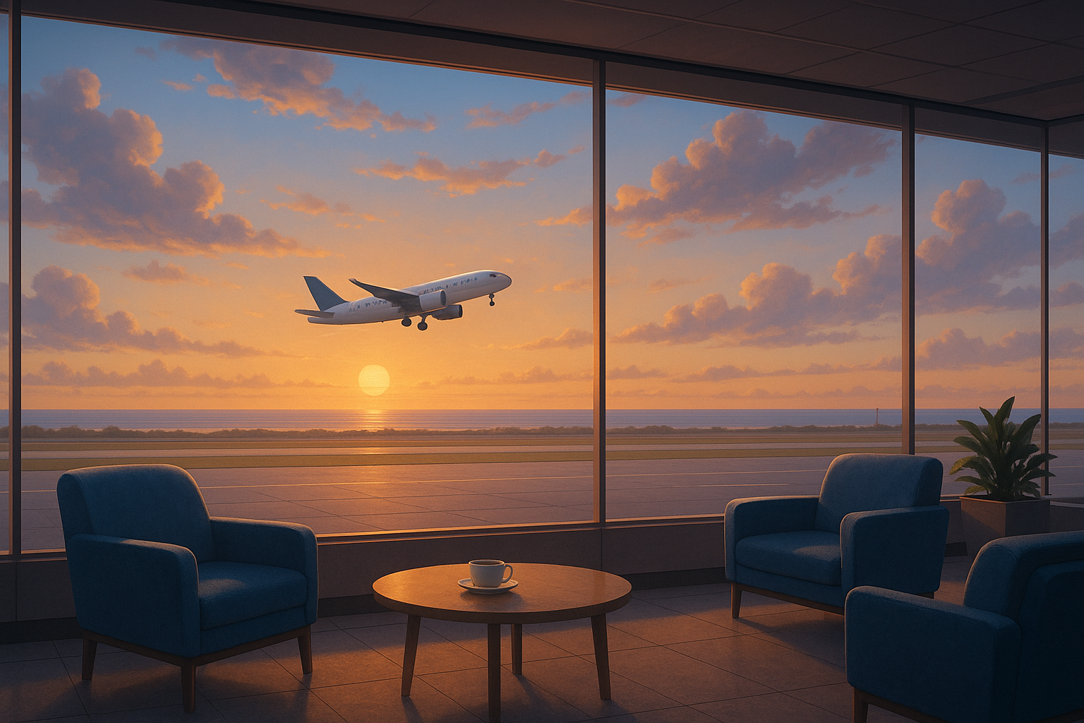 Flight attendant supporting their mental health and connection on a layover